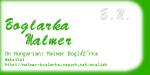 boglarka malmer business card